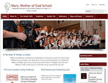 Tablet Screenshot of marymotherofgodschool.org